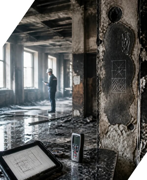 Обследование зданий после пожара в Ногинске от 15197 р. | ЭкспертизаРоссия