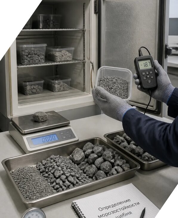Определение морозостойкости щебня в Ногинске от 3546 р. | ЭкспертизаРоссия